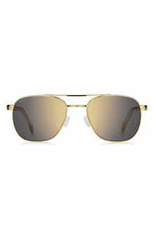 BOSS 56mm Rectangular Sunglasses