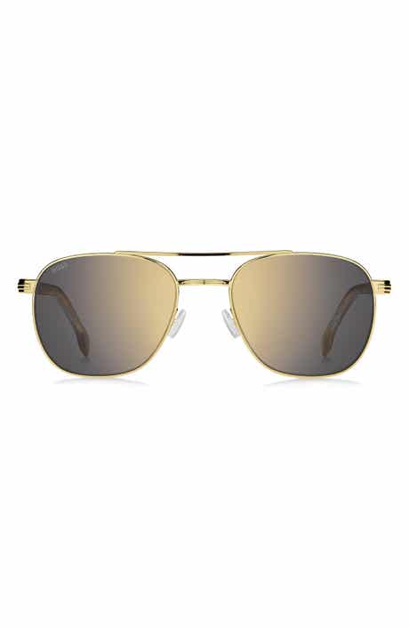 BOSS 56mm Rectangular Sunglasses