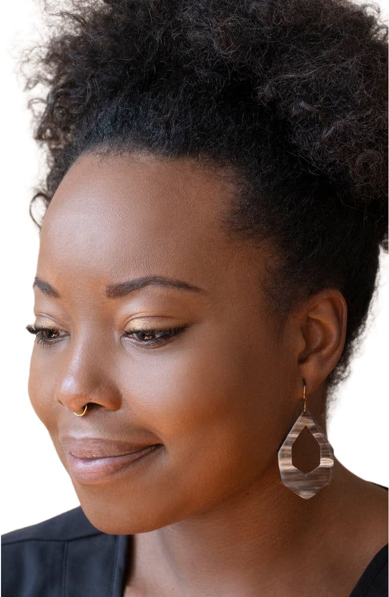 Maadili Collective Hex Deco Drop Earrings, Alternate, color, 