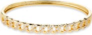 Panacea Crystal Curb Hinge Bangle