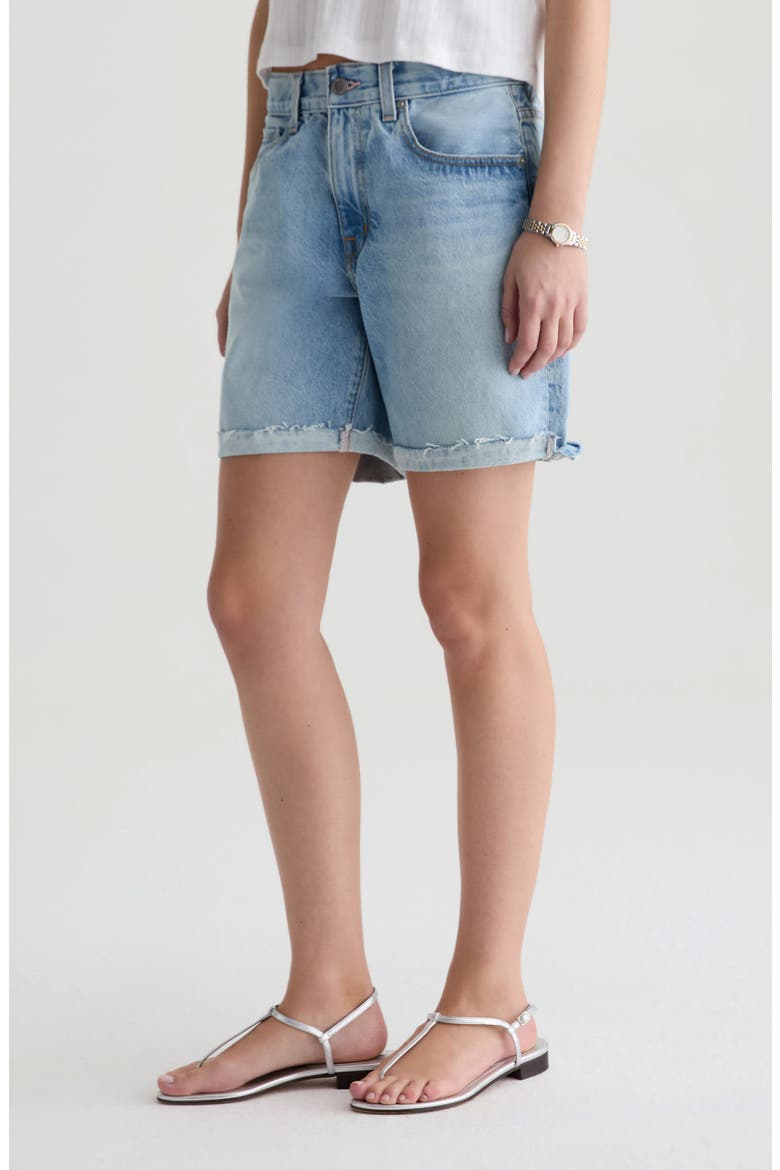 Ex-Boyfriend Mid Thigh Denim Cutoff Shorts, Alternate, color, SOFT FOCUS