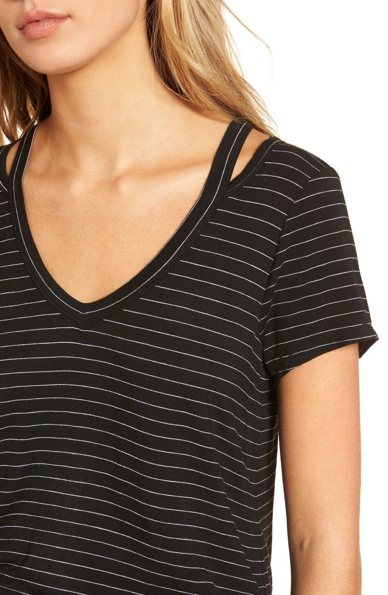 Treasure & Bond Oil Wash Cutout Tee, Alternate, color, 