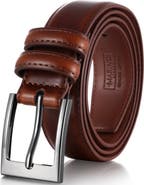 Mio Marino Dual Loop Leather Dress Belt
