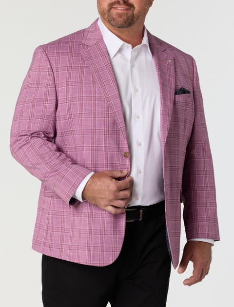 Big & Tall Vibrant Plaid Sport Coat