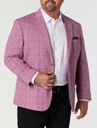 Oak Hill by DXL Big & Tall Vibrant Plaid Sport Coat