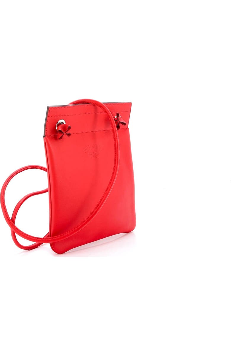 Pre-Owned Hermes Aline Bag Milo Lambskin and Swift Mini, Alternate, color, Rouge De Coeur
