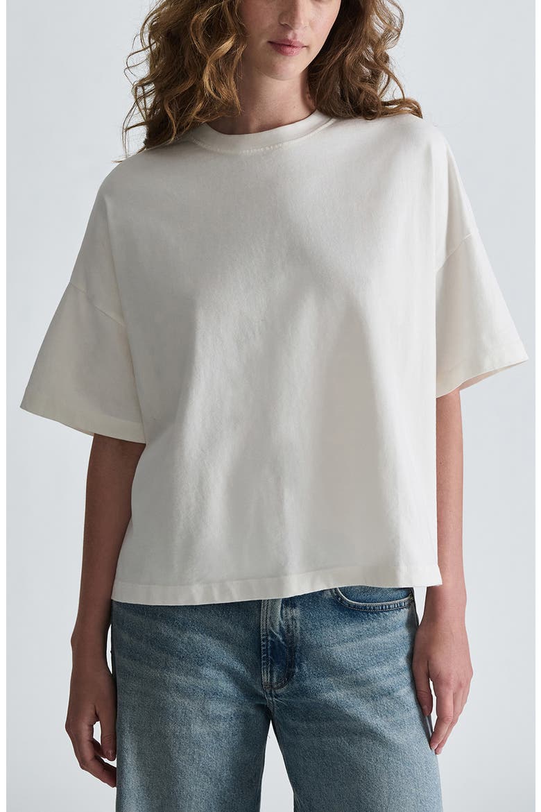 Oversize Crewenck T-Shirt, Main, color, ANTIQUE WHITE