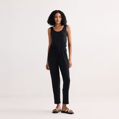 Relaxed Drawstring Jumpsuit