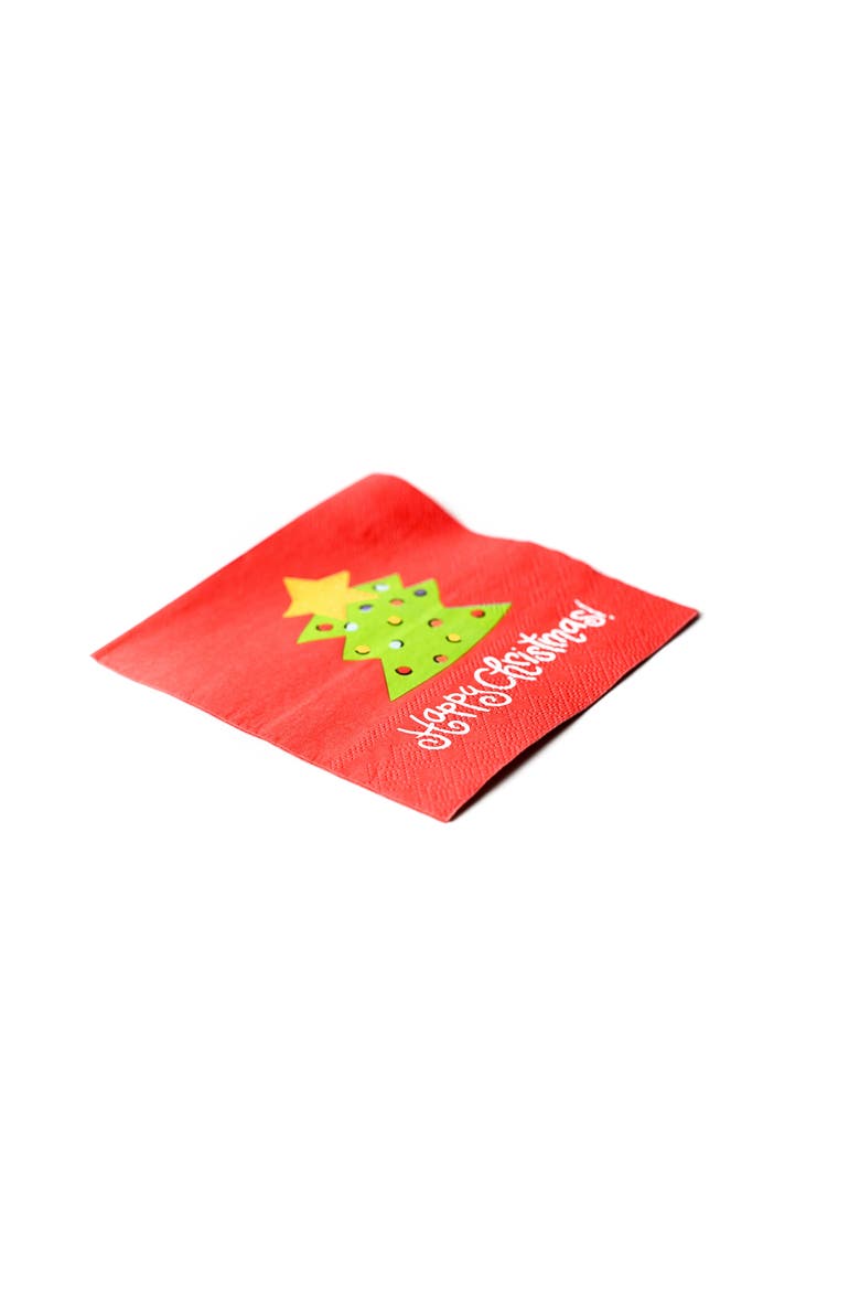 Tree Cocktail Napkins Set of 20, Alternate, color, Red