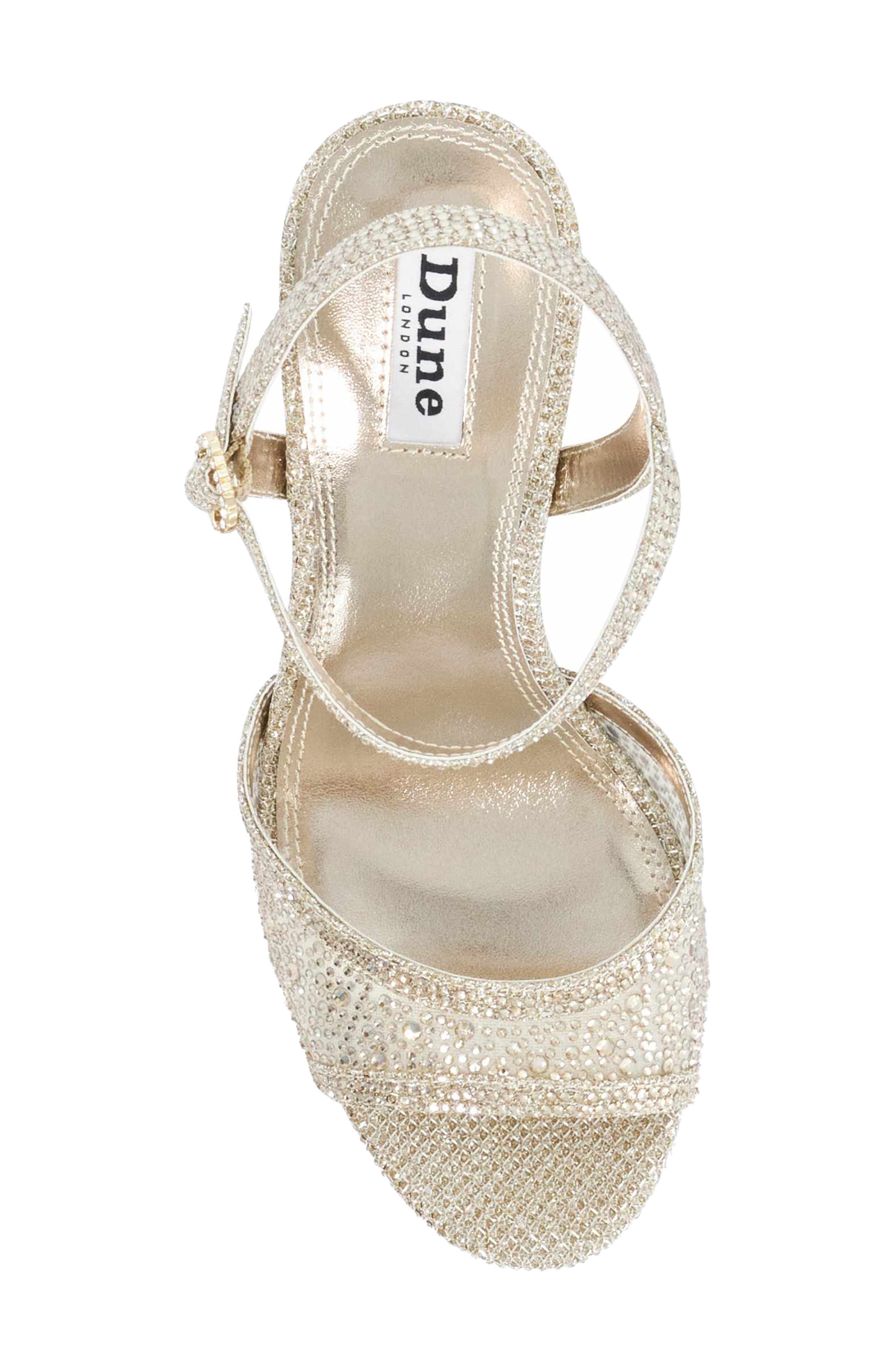 Mesmerizing Ankle Strap Platform Sandal, Alternate, color, GOLD