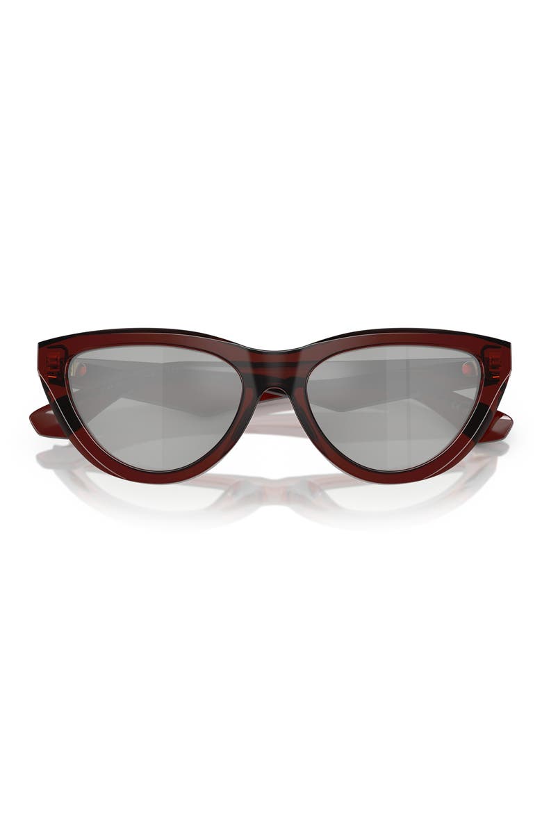 55mm Cat Eye Sunglasses, Alternate, color, BROWN