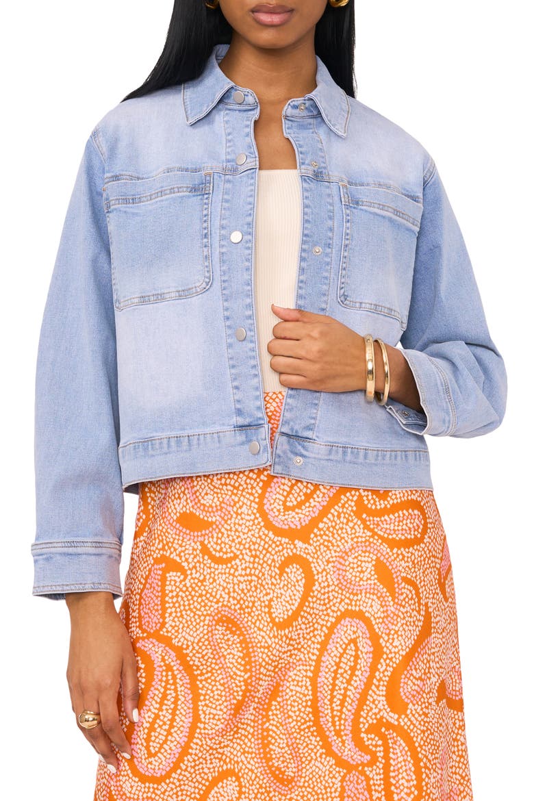 Denim Jacket, Main, color, LIGHT BLUE WASH