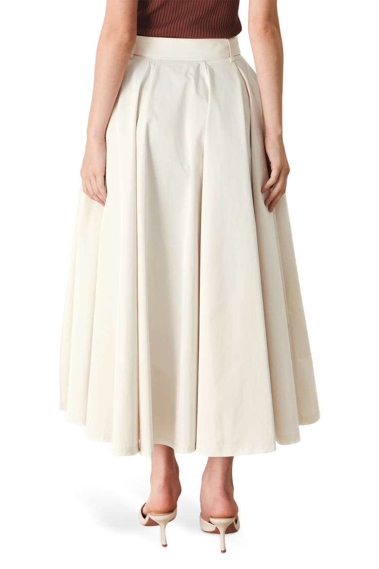 Circle Midi Skirt, Alternate, color, ECRU