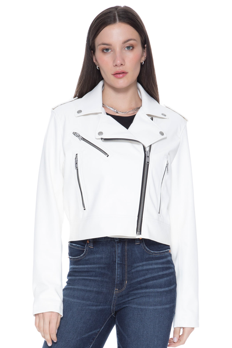 Ride or Die Faux Leather Jacket, Main, color, Cloud