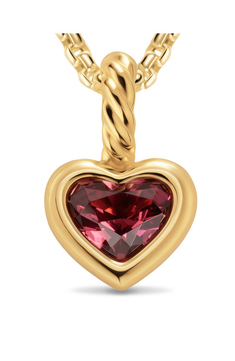 David Yurman Mini Heart Enhancer, Alternate, color, Gold/ Red