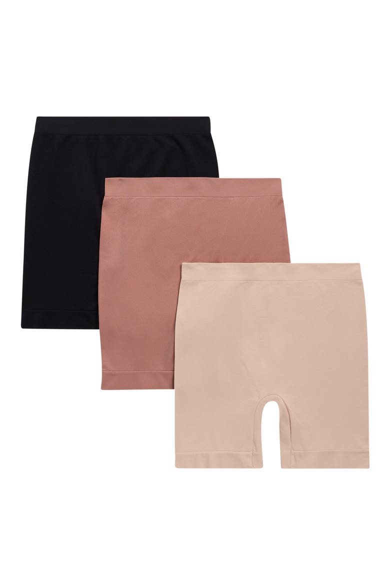 3-Pack Shaping Shorts, Main, color, NAKED/ CAFE LATTE/ BLACK