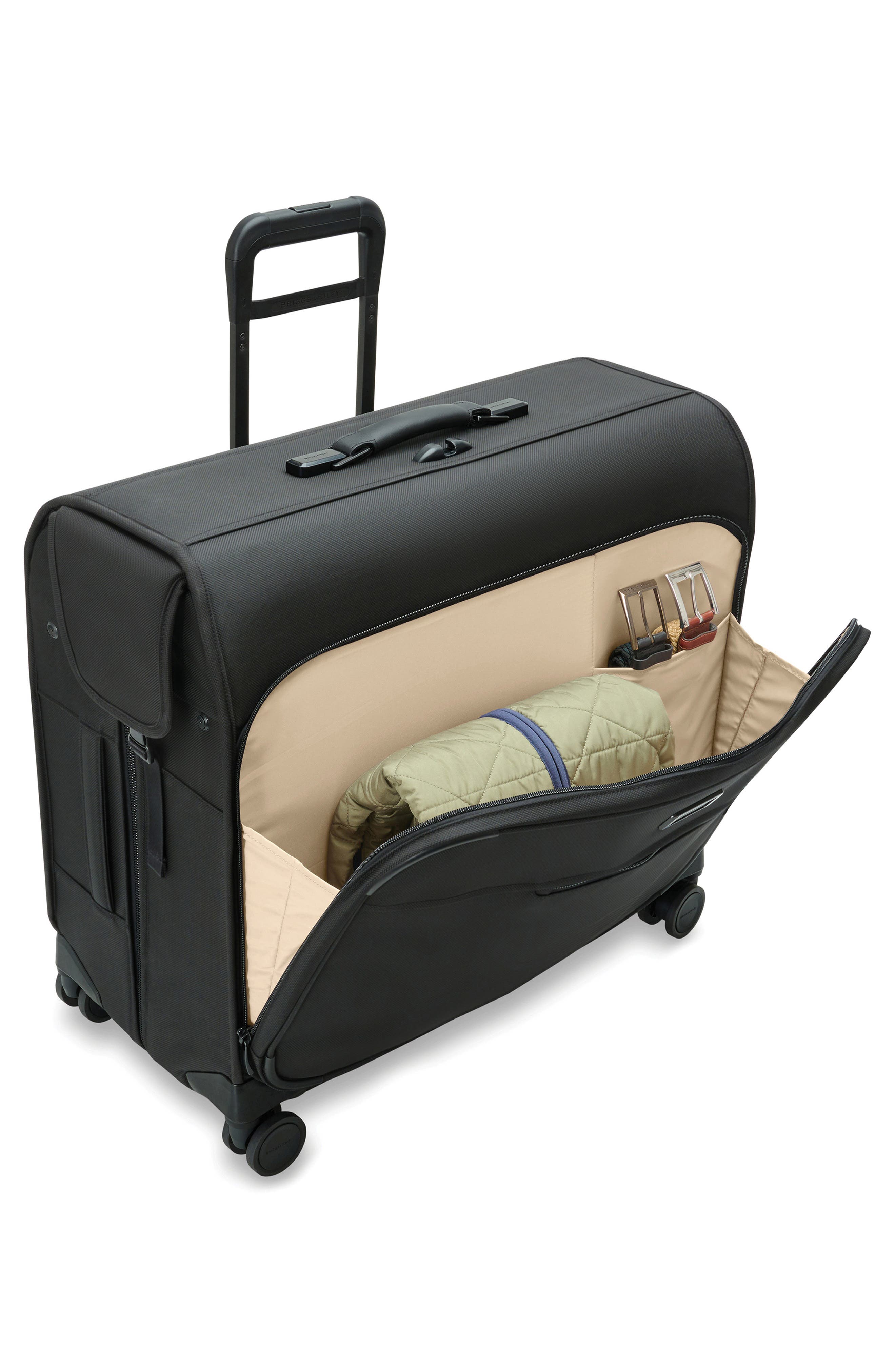 Briggs & Riley Baseline Deluxe Wardrobe Spinner Suitcase, Alternate, color, Black