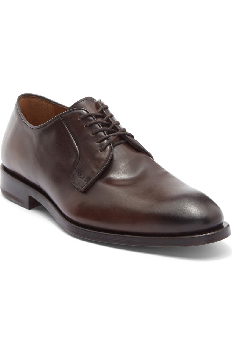 ANTONIO MAURIZI Plain Toe Derby, Main, color, Caffe