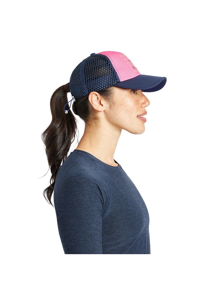 Runner Trucker Hat, Alternate, color, Oiselle on Repeat