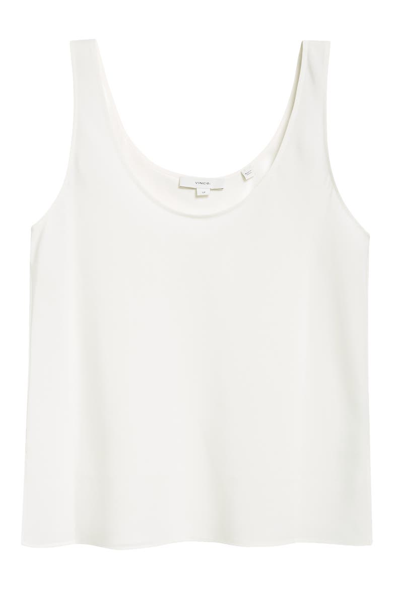 Bias Stretch Silk Tank, Alternate, color, OFF WHITE