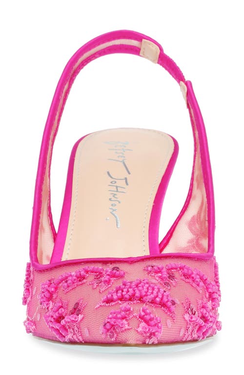 BETSEY JOHNSON BETSEY JOHNSON NIKKI POINTED TOE SLINGBACK PUMP