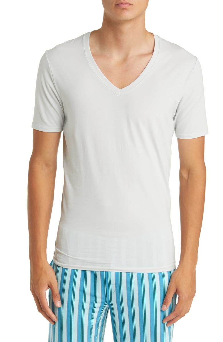 Tommy John Cool Cotton Deep V-Neck Undershirt, Main, color,