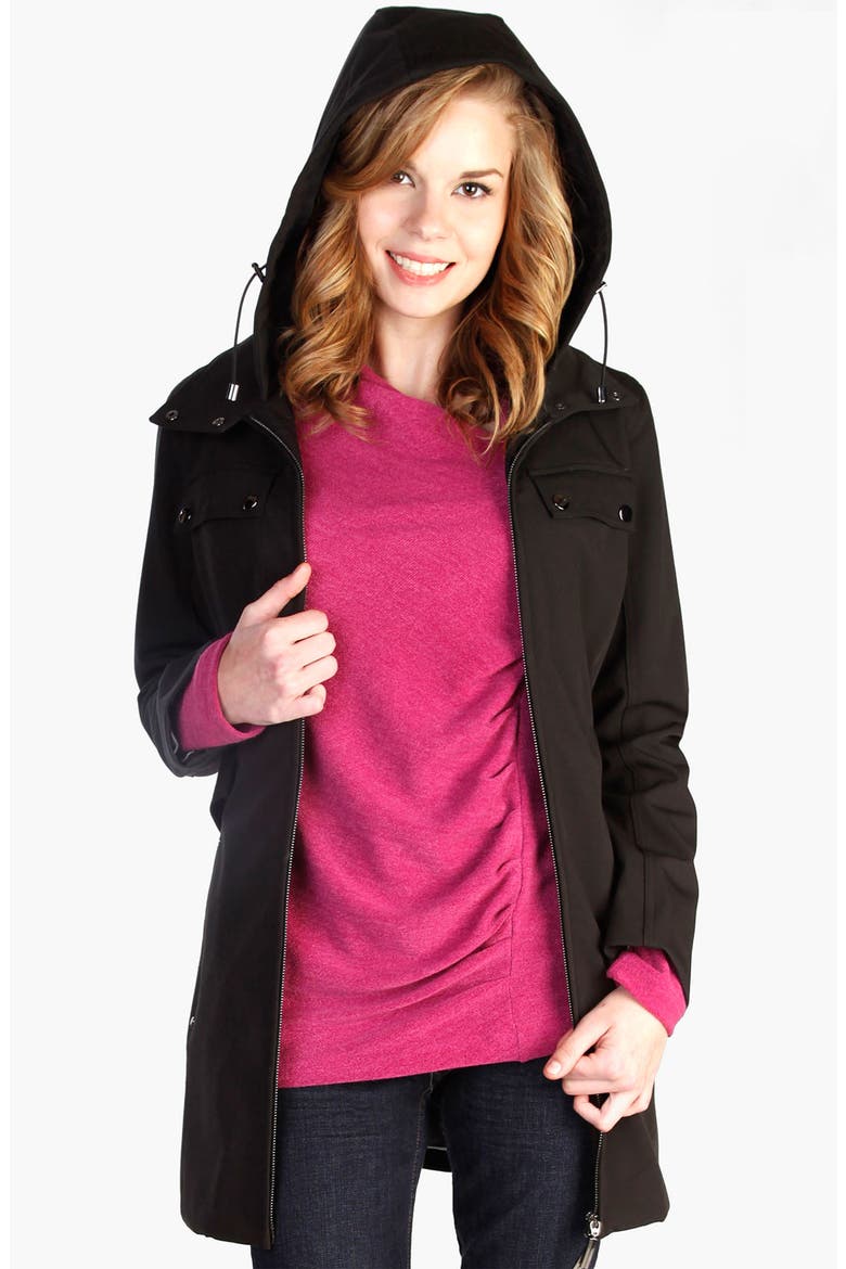 Maternity 'MamaCoat™' Convertible Jacket, Alternate, color, BLACK