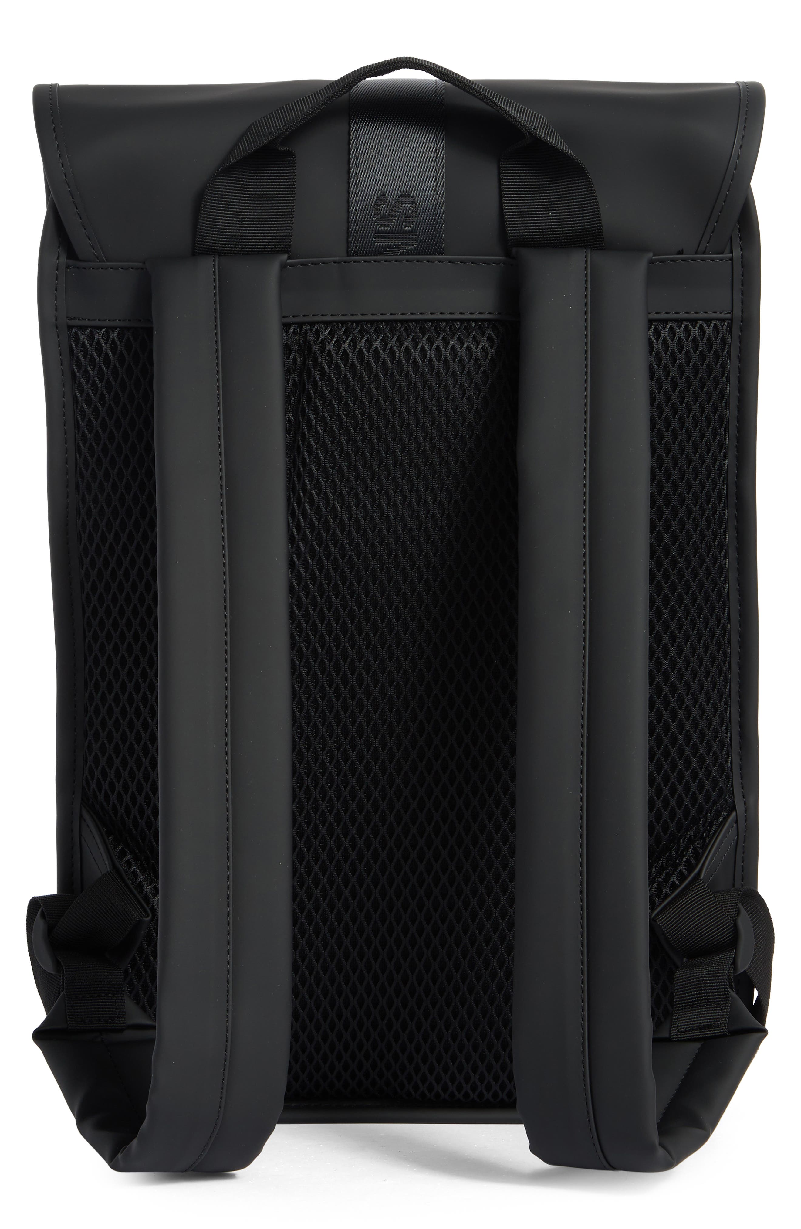 Rains Mini W3 Trail Waterproof Backpack, Alternate, color, Black