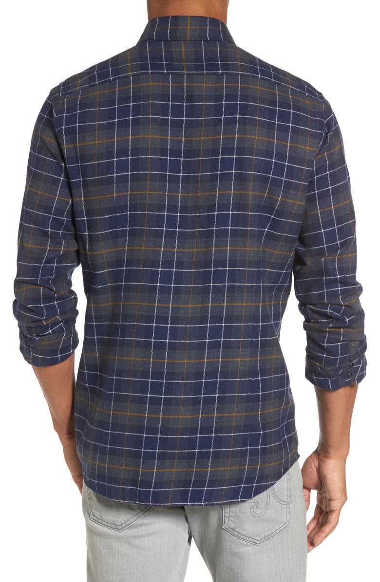 Barbour Keel Regular Fit Plaid Sport Shirt, Alternate, color, 
