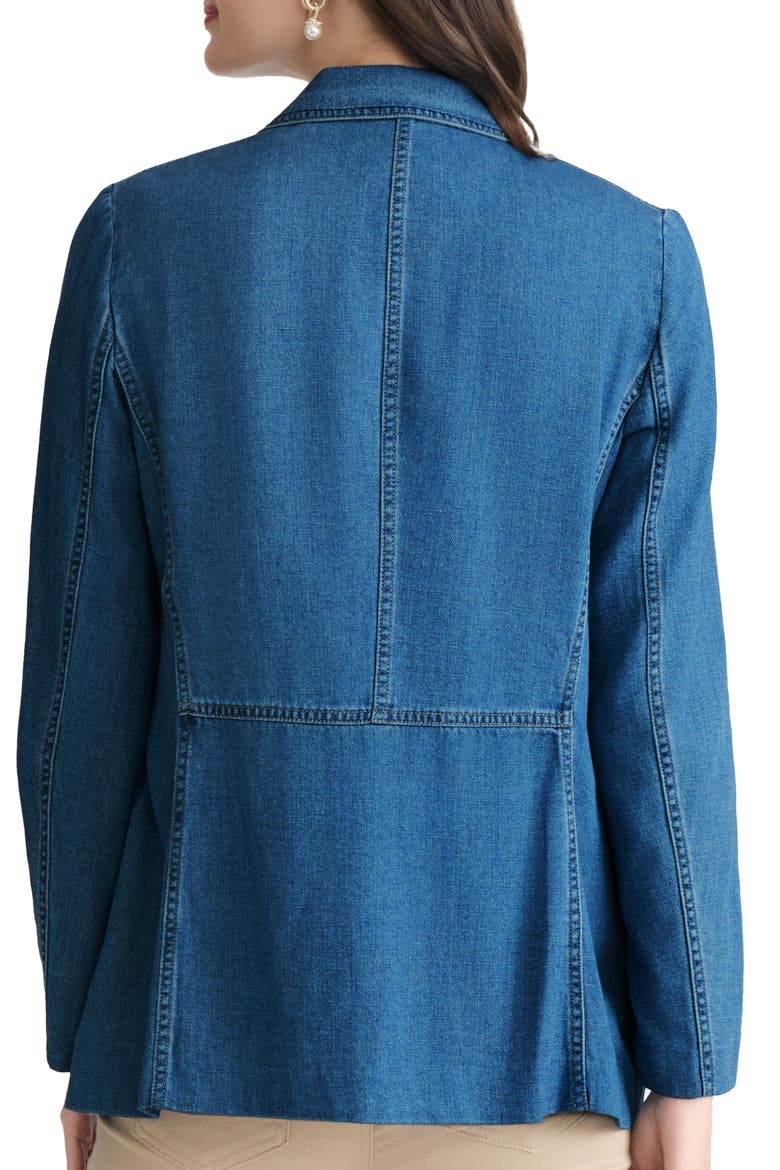 Double Breasted Denim Blazer, Alternate, color, PHOENIX WASH