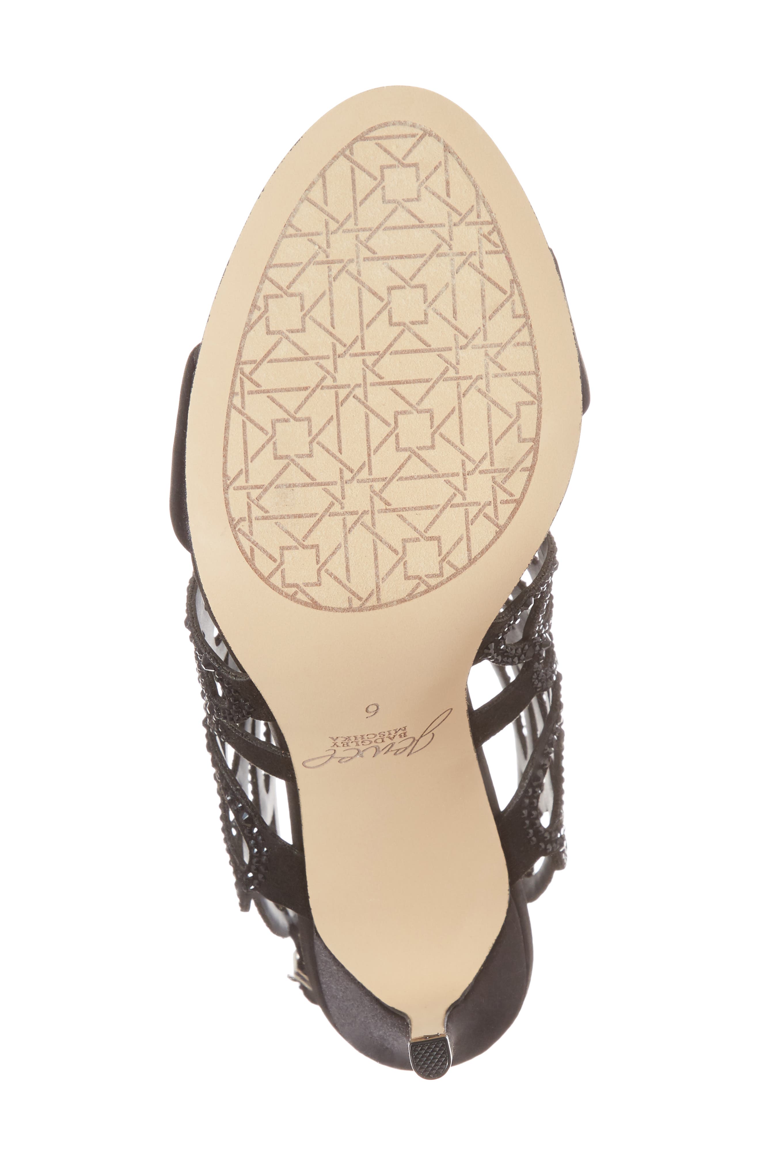 Jewel Badgley Mischka Taresa Crystal Embellished Butterfly Sandal, Alternate, color, 