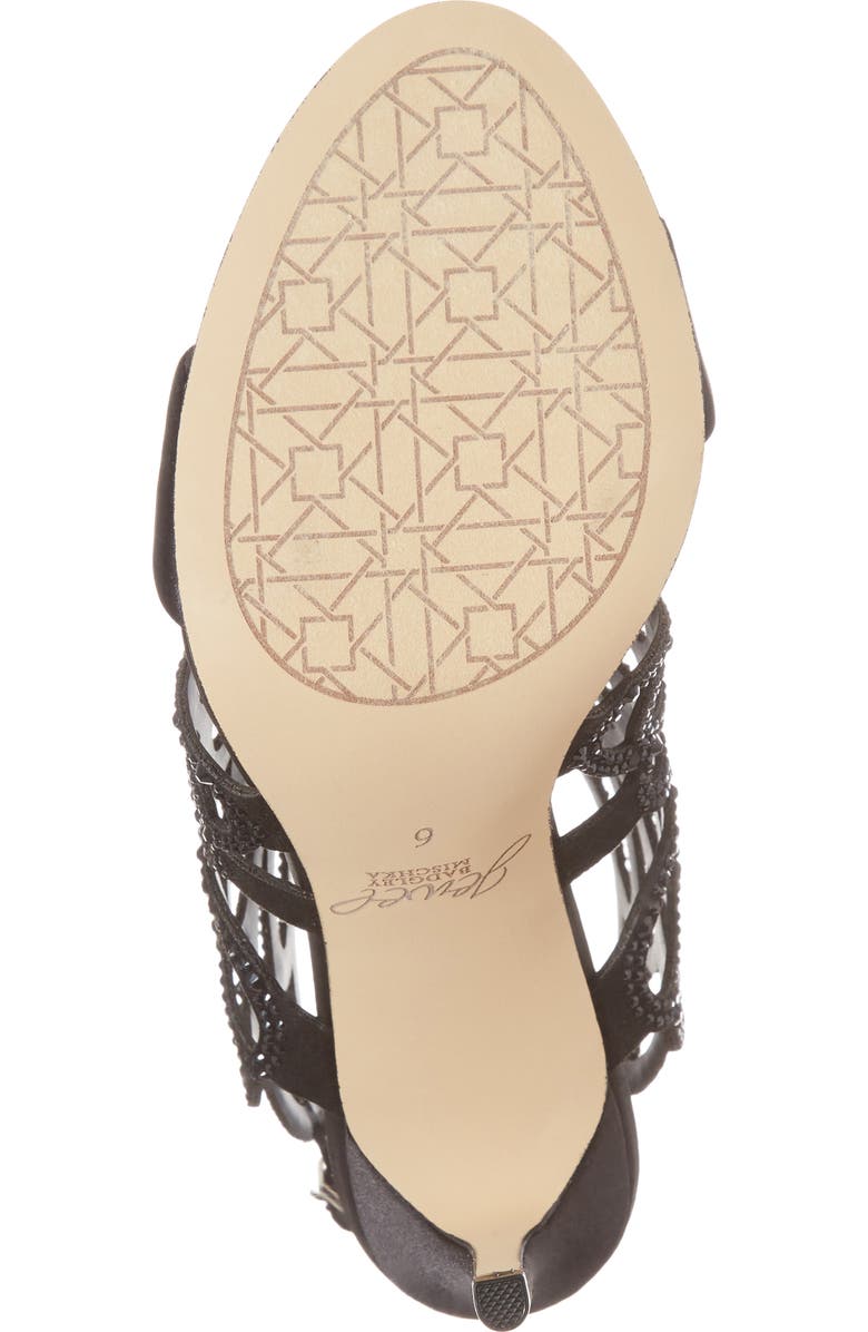 Jewel Badgley Mischka Taresa Crystal Embellished Butterfly Sandal, Alternate, color,