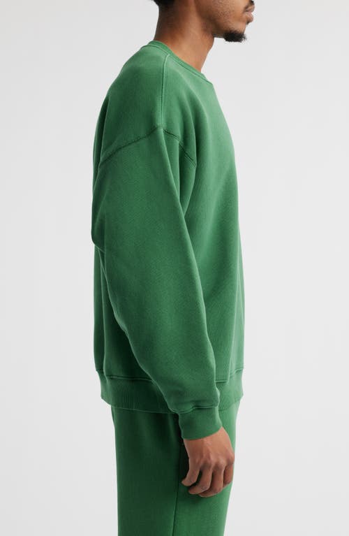Elwood Core Oversize Crewneck Sweatshirt In Green