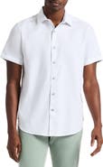 Robert Graham Highland Jacquard Short Sleeve Button-Up Shirt