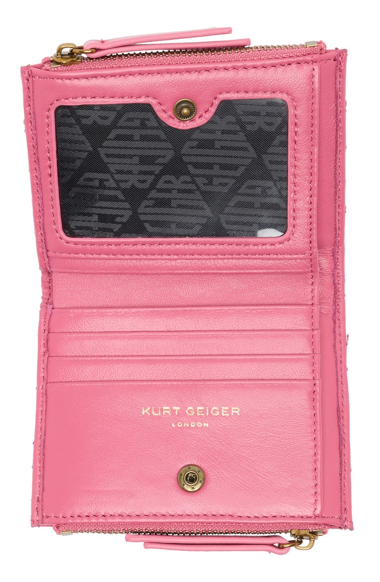 Quilted Leather Mini Purse Wallet