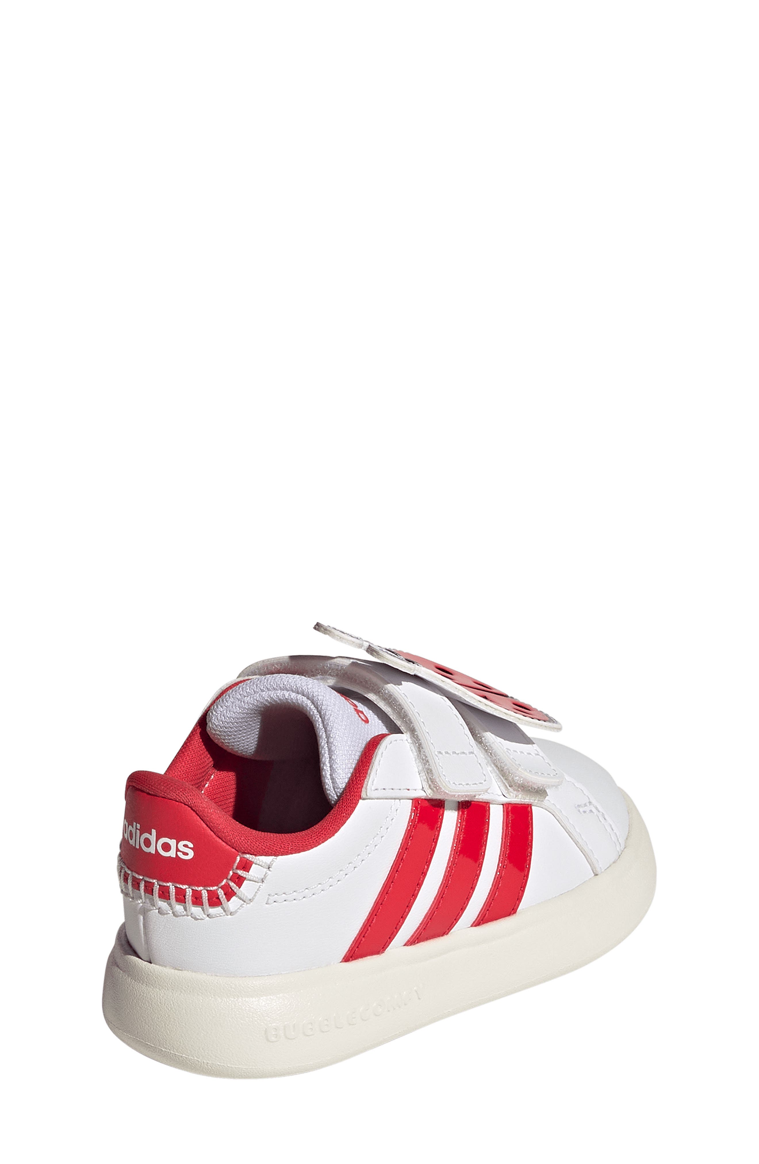 adidas Kids' Grand Court 3.0 Sneaker, Alternate, color, White/ Pure Ruby/ Off White