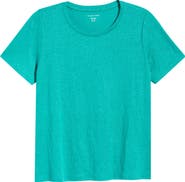 Eileen Fisher Organic Linen Crewneck T-Shirt