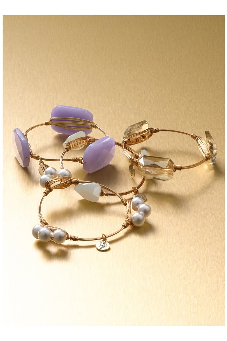 Small Imitation Pearl Bracelet, Alternate, color, RED