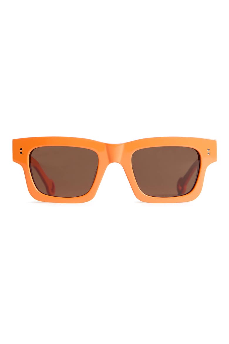 Rectangular Sunglasses, Main, color, ORANGE