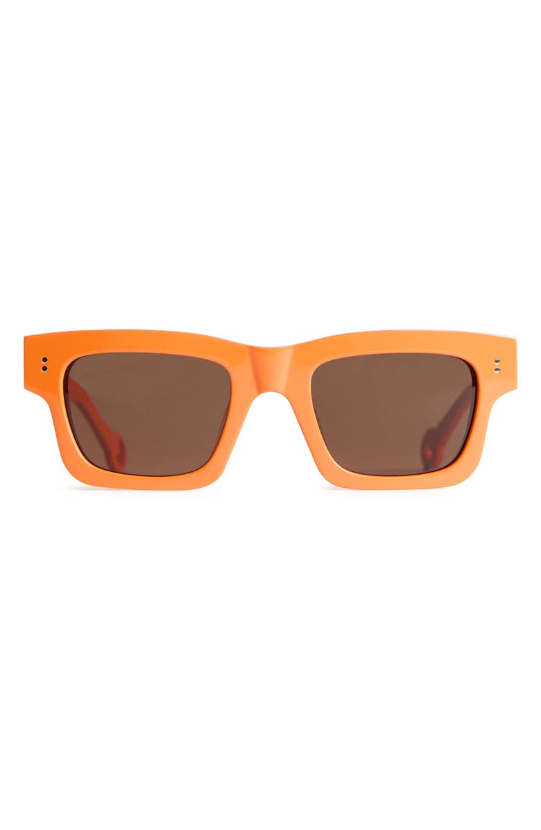 JW Anderson Rectangular Sunglasses, Main, color, Orange