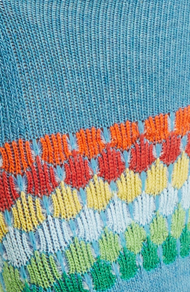 Bombas Honeycomb Stripe Ankle Socks, Alternate, color,