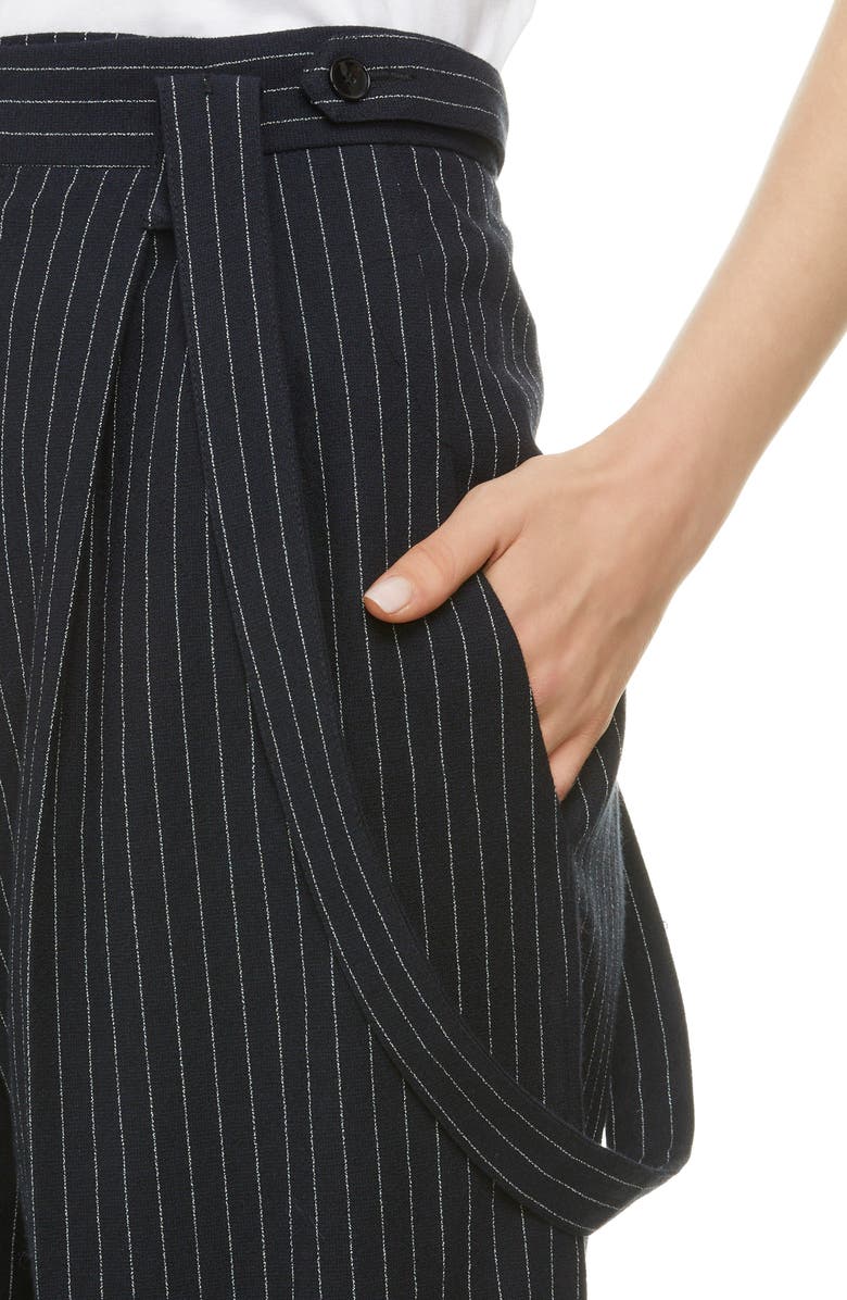 Isabel Marant Joe Costard Stripe Suspender Shorts, Alternate, color, 