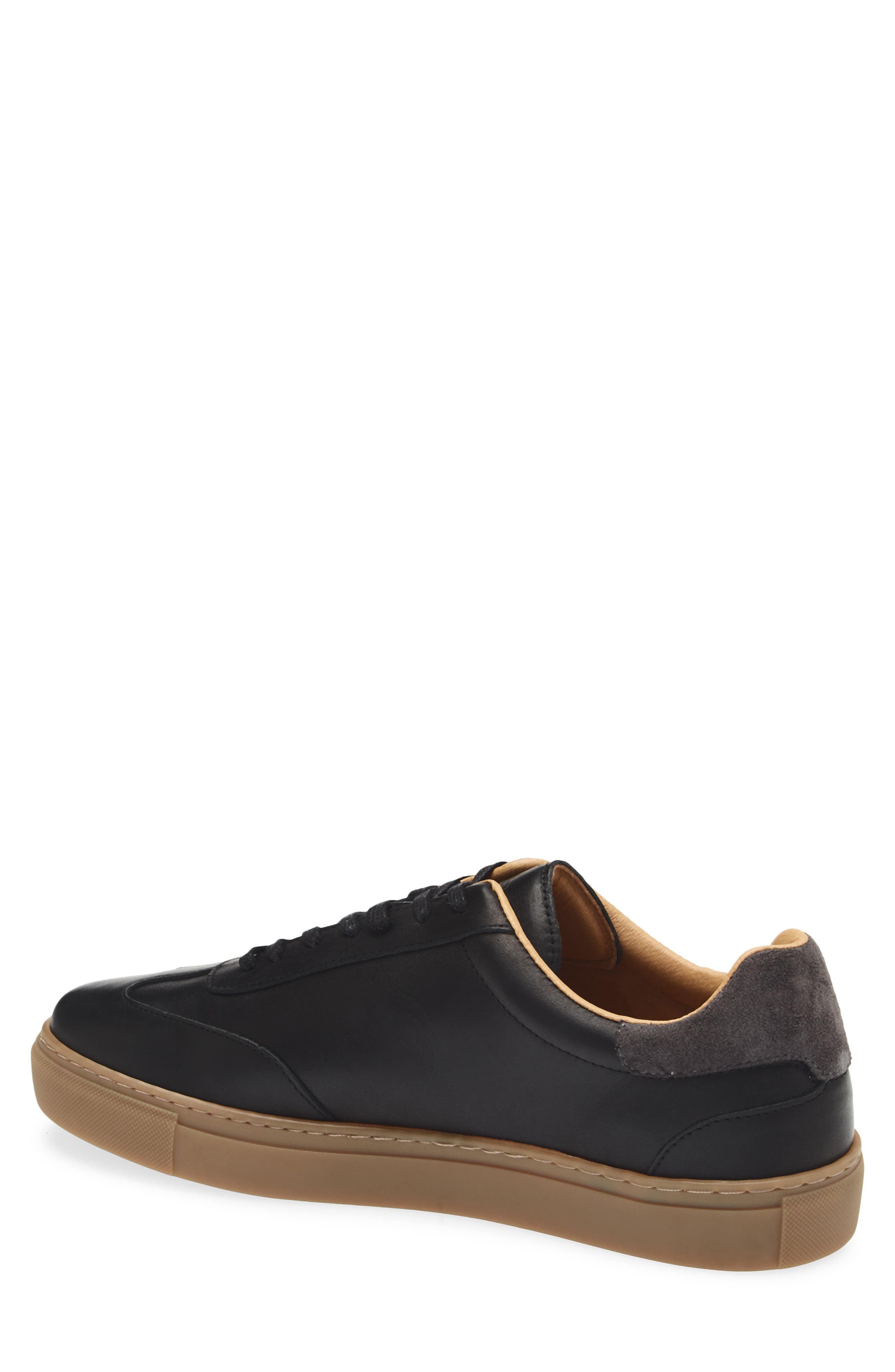 Bruno Magli Ryan Low Top Sneaker, Alternate, color, Black Calf