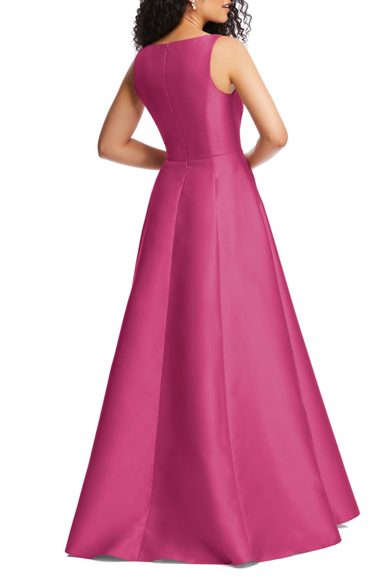 Corset Satin Gown, Alternate, color, TEA ROSE