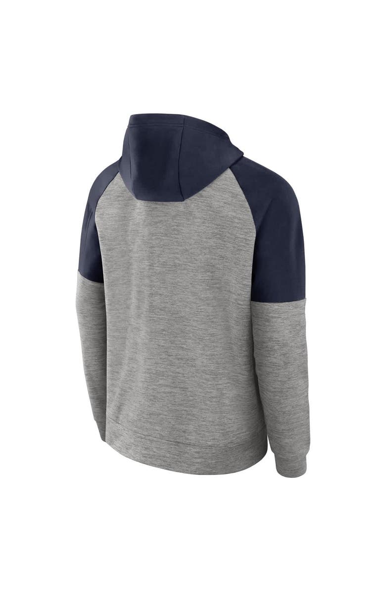 Nike Men's Nike Heather Gray Arizona Wildcats Fitness Raglan Performance Full-Zip Hoodie, Alternate, color, 