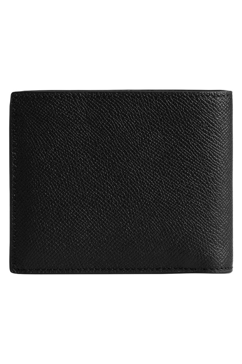 3-in-1 Leather Bifold Wallet, Alternate, color, BLACK