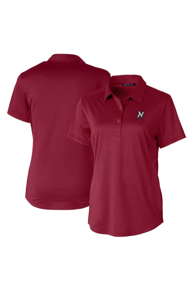 Women's  Cutter & Buck  Maroon Northwest Arkansas Naturals Prospect Textured Stretch Polo, Main, color, Maroon