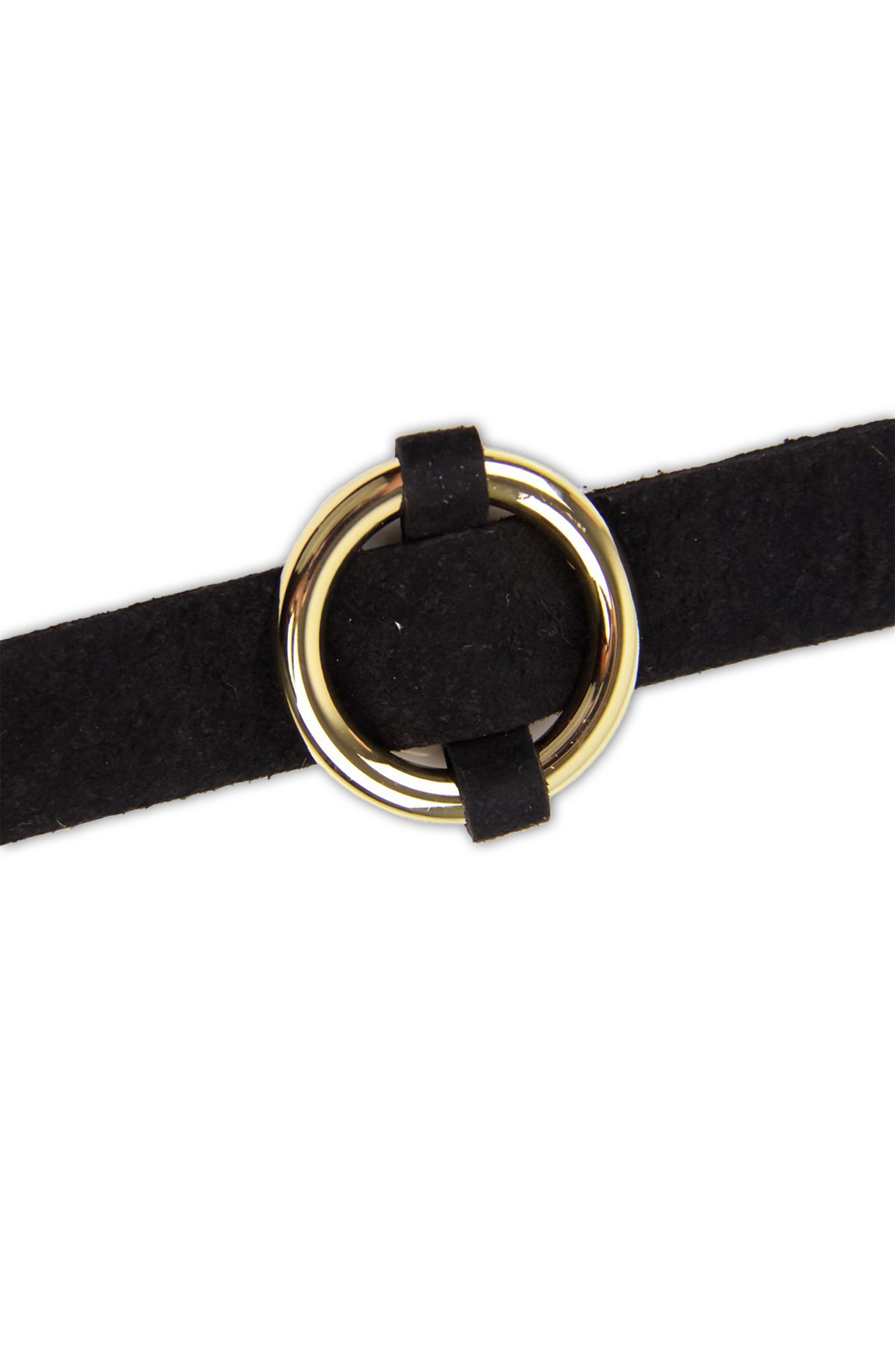 SAACHI O-Ring Leather Choker Necklace (Women) | Nordstromrack