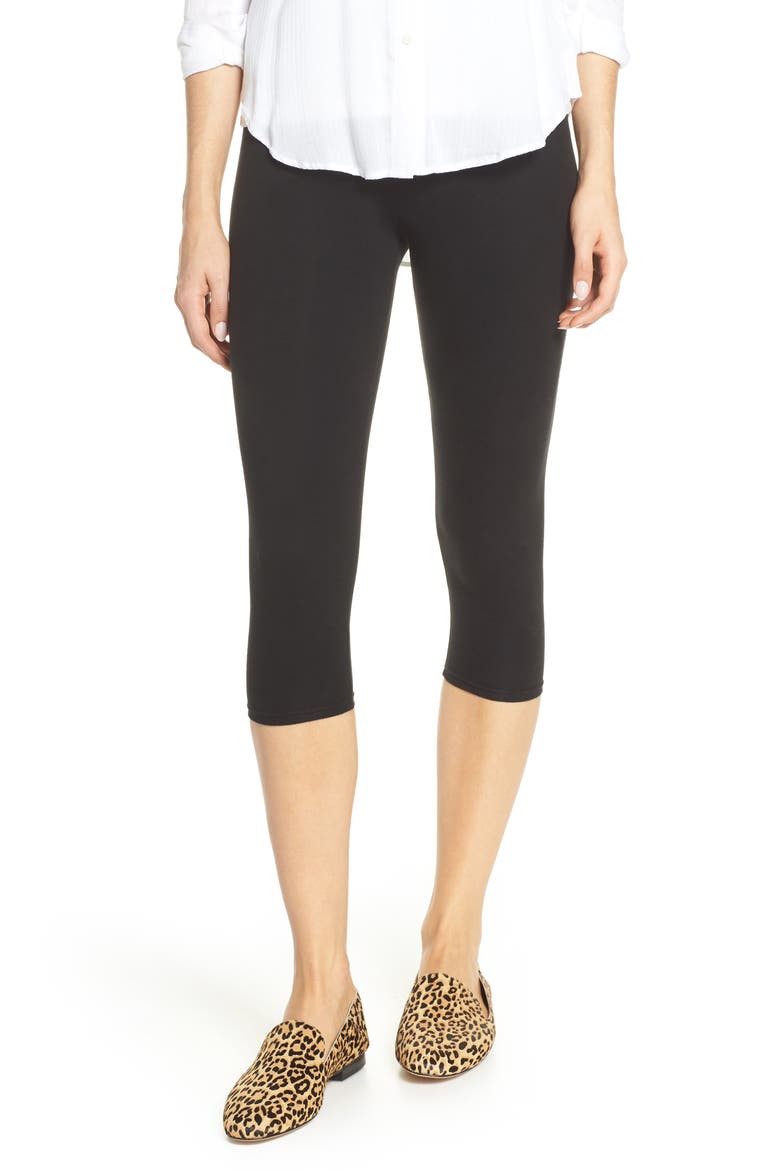 Go To High Waist Capri Leggings, Main, color, BLACK