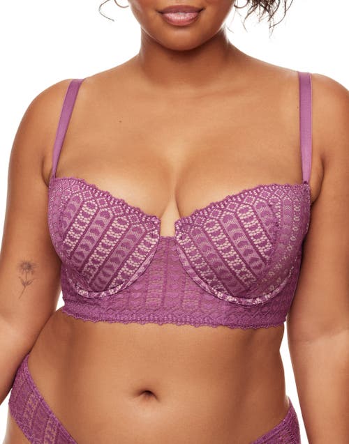 Adore Me Nymphadora Contour Balconette Bra in Dark Purple at Nordstrom, Size 42D